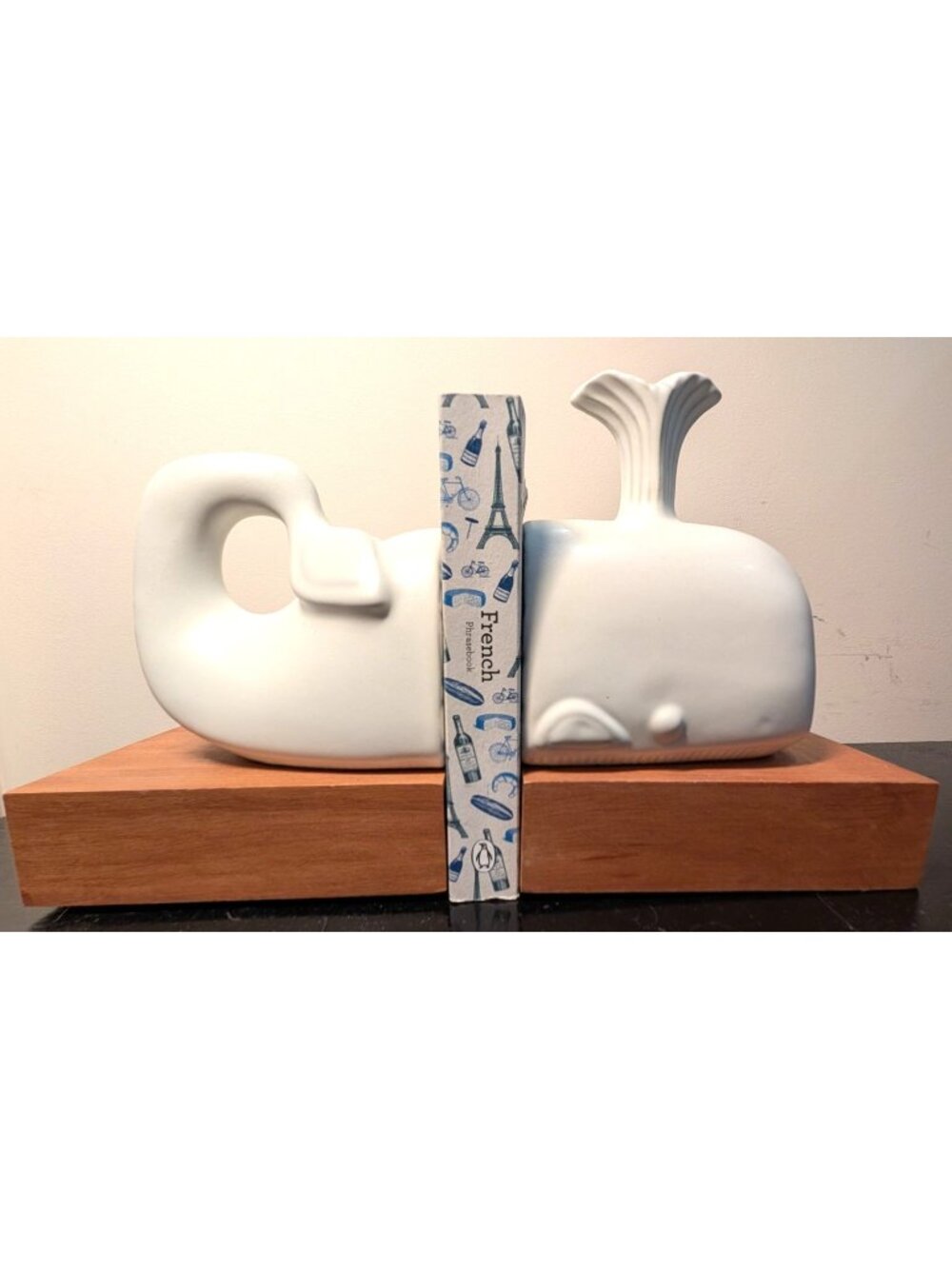 Rare Jonathan Adler Menagerie Whale Bookends, A Pair